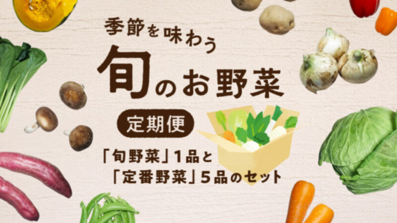 ポケットマルシェ「旬のお野菜定期便」2,980円